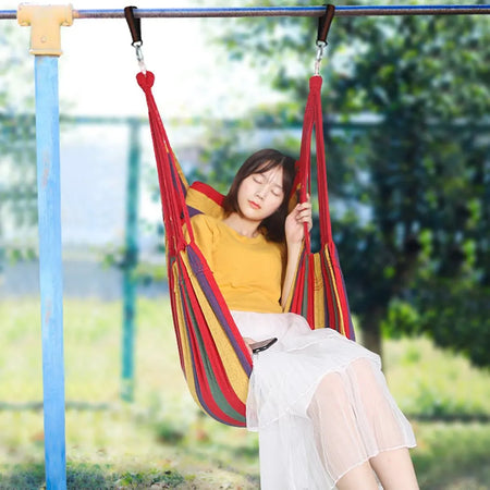 Outdoor Swing Hammock Outdoor Garden Porch Beach Camping Travel Dormitory Hanging Chair